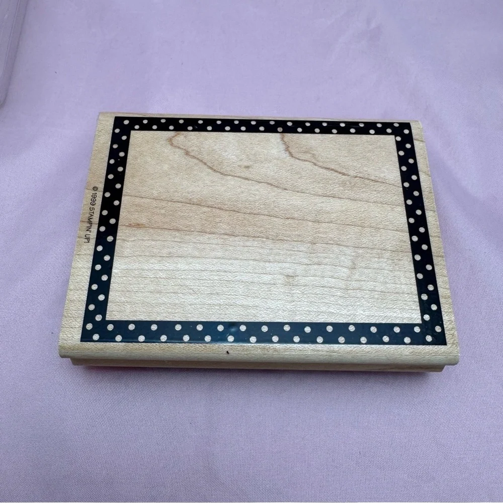 Stampin’ Up! Darling Dot Frame Rubber Stamp 🖊️ Scrapbooking Journaling Crafts